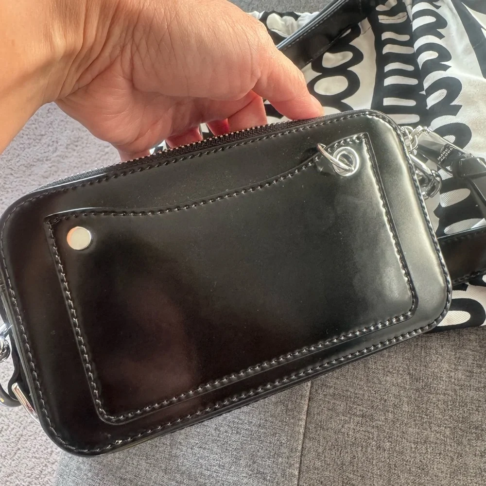 Marc Jacobs Black Crossbody Bag with Silver Accents - Picture 4 of 8